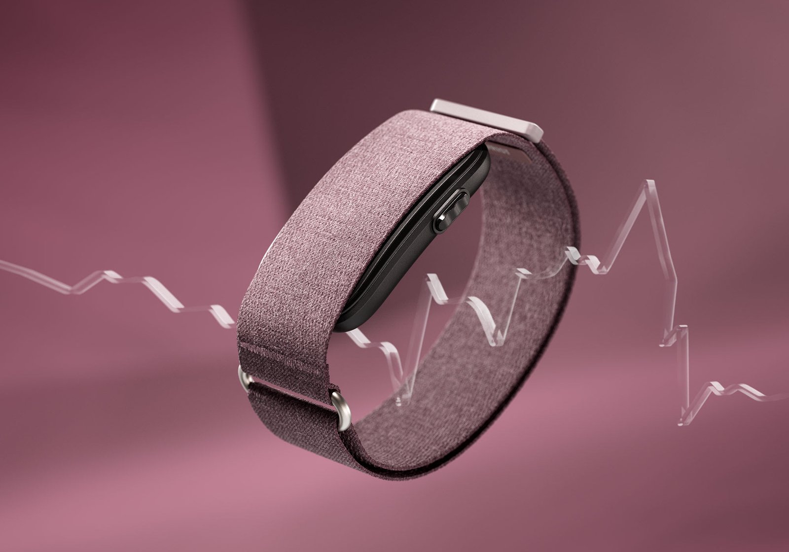 CIRQA Smart Band, banda inteligente sin pantalla de Garmin, color vino